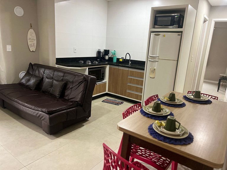 Apartamento 2 dormitórios e 2 wc para 4 pessoas em Bombinhas